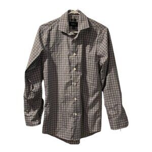 Awearness AWEARNESS Kenneth Cole Dress Shirt Gray White Size 15 EUC #1853